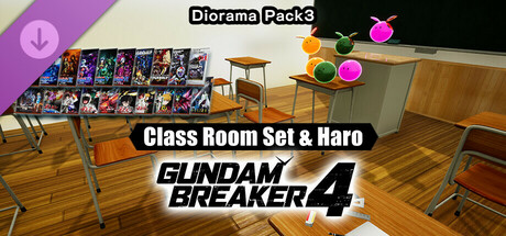GUNDAM BREAKER 4 - Diorama Pack 3 - Class Room Set & Haro Steam header image