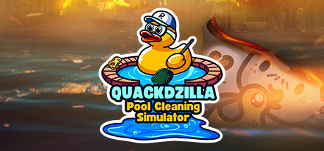 Quackdzilla: Pool Cleaning Simulator Steam header image