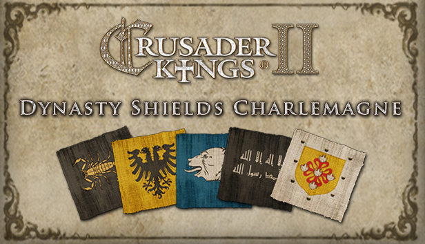 Crusader Kings II: Dynasty Shields Charlemagne Steam capsule image