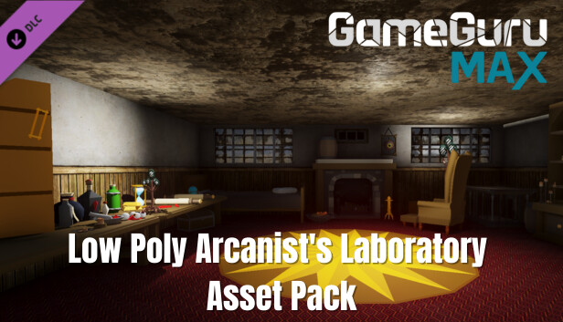 GameGuru MAX - Low Poly Arcanist's Laboratory Steam capsule image