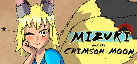 Mizuki and the Crimson Moon Steam header image