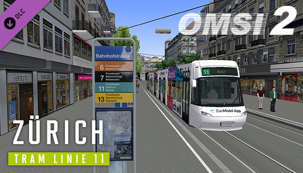 OMSI 2 Add-on Zürich Tram Linie 11 Steam capsule image