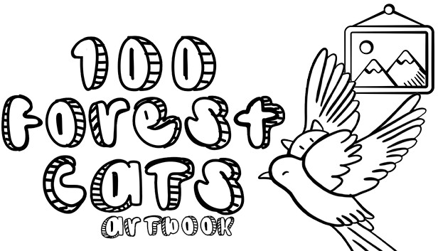 100 Forest Cats - Artbook Steam capsule image