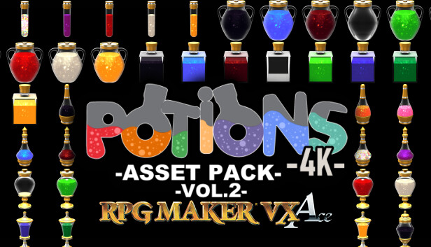 RPG Maker VX Ace - Potions Asset Pack 4K Vol 2 Steam capsule image