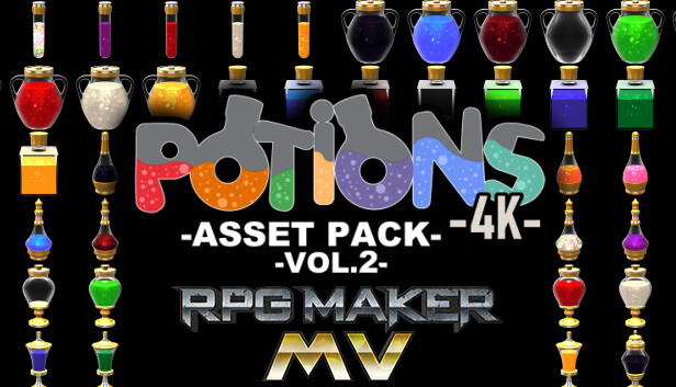 RPG Maker MV - Potions Asset Pack 4K Vol 2 Steam capsule image