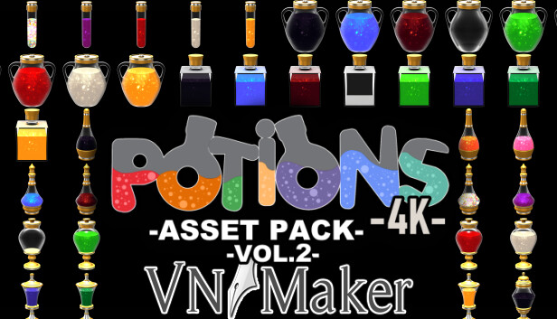 Visual Novel Maker - Potions Asset Pack 4K Vol 2 Steam capsule image