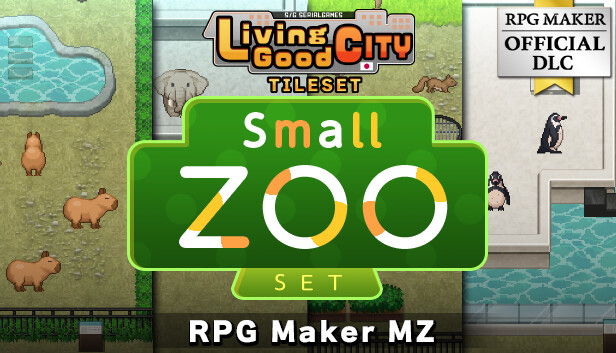 RPG Maker MZ - SERIALGAMES LivingGoodCity Tileset - Small Zoo Set Steam capsule image
