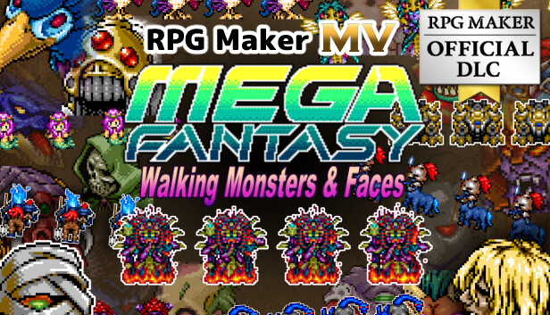 RPG Maker MV - MEGA FANTASY Walking Monsters and Faces Steam capsule image