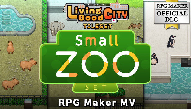 RPG Maker MV - SERIALGAMES LivingGoodCity Tileset - Small Zoo Set Steam capsule image