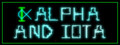 Alpha and Iota