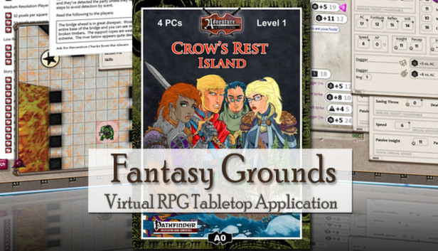 Fantasy Grounds - 3.5E/PFRPG: A00: Crow's Rest Island Steam capsule image