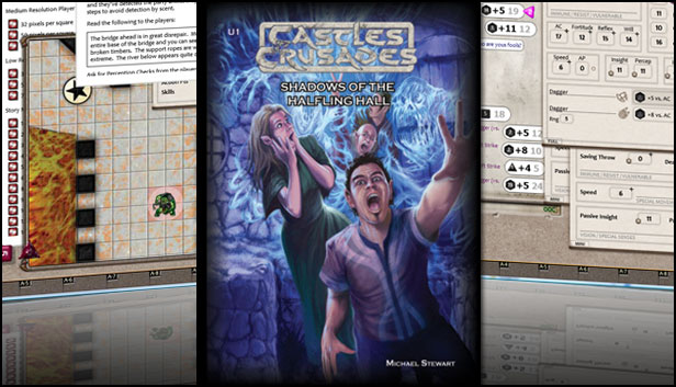 Fantasy Grounds - C&C: U1 Shadows of Halfling Hall Steam capsule image