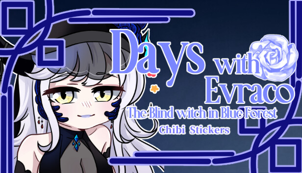 Days with Evraco: The Blind Witch in Blue Forest-Chibi Stickers Steam capsule image