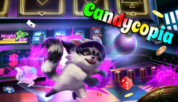 Roxy Raccoon's Pinball Panic - Candycopia Steam capsule image