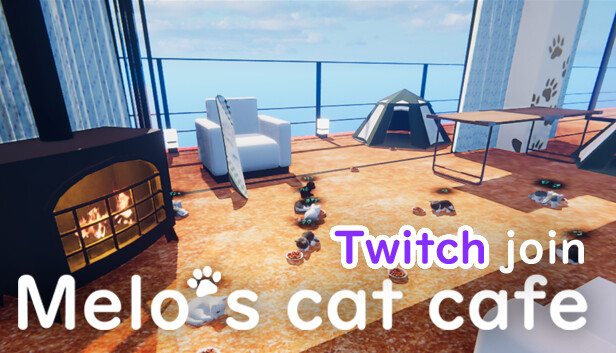 Melo's cat cafe - Twitch join Steam capsule image