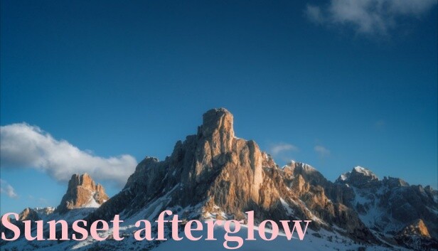 Sunset afterglow Steam capsule image