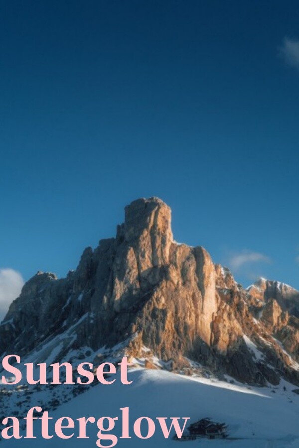 Sunset afterglow