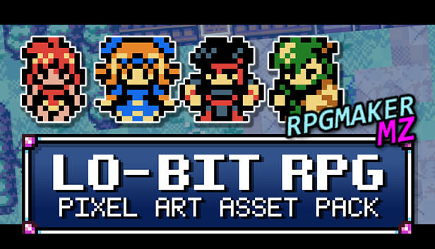 RPG Maker MZ - Lo-Bit RPG Pixel Art Asset Pack Steam capsule image