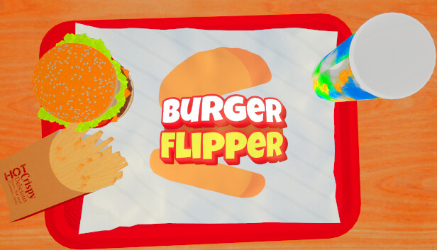 Burger Flipper: A Fast Food Restaurant Simulator Steam capsule image