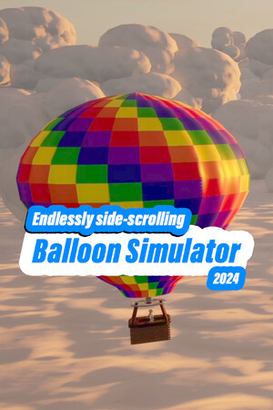 Endlessly side-scrolling Balloon Simulator 2024 cover art