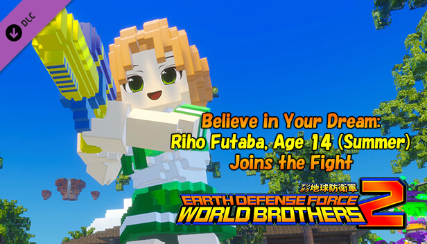 EARTH DEFENSE FORCE: WORLD BROTHERS 2 - Believe in Your Dream: Riho Futaba, Age 14 (Summer) Joins the Fight Steam capsule image