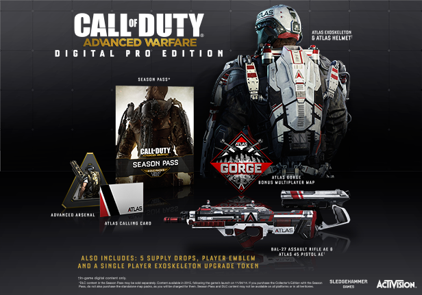 Call of Duty: Advanced Warfare Digital Pro Edition US PS4 CD Key