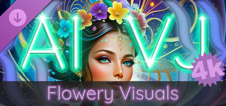 AI-VJ - Flowery 4k Visuals header image