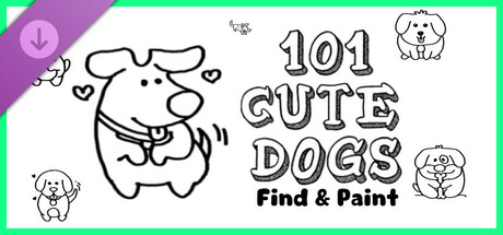 101 Cute Dogs: Find & Paint - Artbook header image