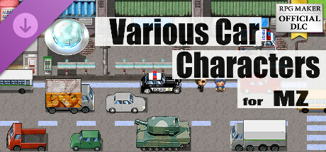 RPG Maker MZ - Various cars Characters set header image