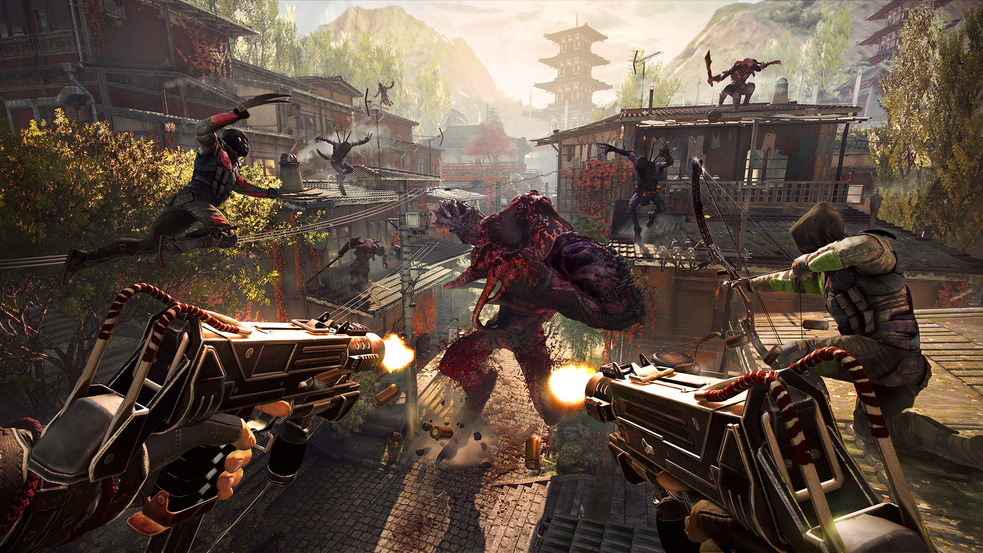 Shadow Warrior sword, shooting gameplay video