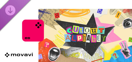 Movavi Video Editor 2025 - Cutout Alphabet Pack Steam header image