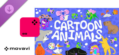 Movavi Video Editor 2025 - Cartoon Animals Pack Steam header image