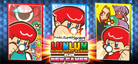 Pixel Game Maker Series LUNLUN SUPER HERO BABIES PLUS NEWGAMES Steam header image
