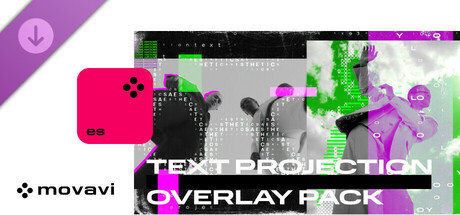 Movavi Video Suite 2025 Steam Edition - Text Projection Overlay Pack Steam header image