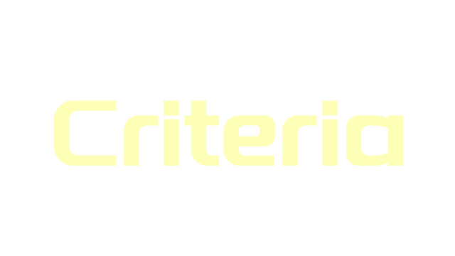 Criteria