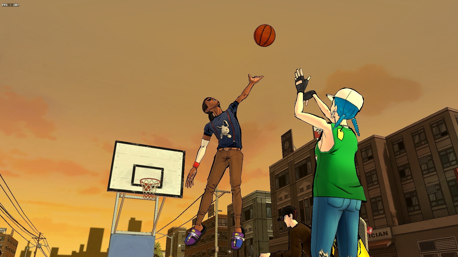 Игра в уличный баскетбол