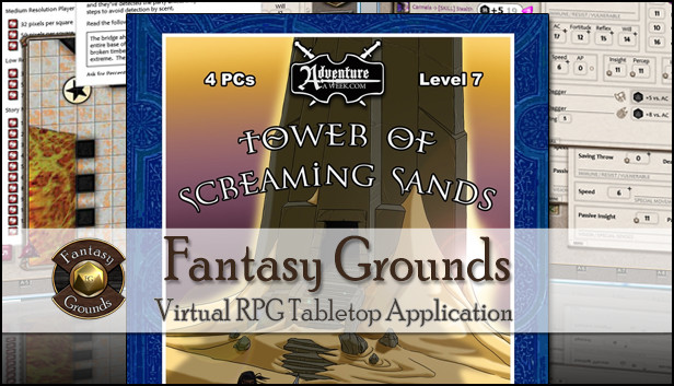 Fantasy Grounds PFRPG Compatible Adventure: B19 - Tower of Screaming Sand Steam capsule image