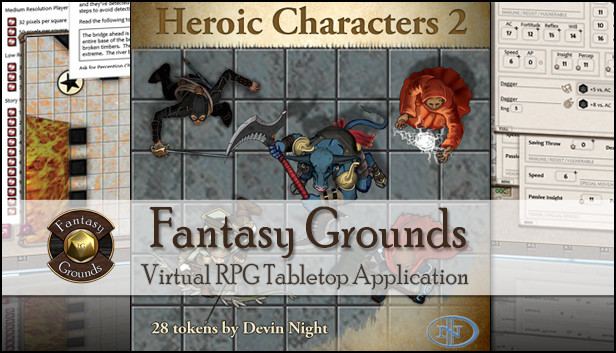 Fantasy Grounds - Top-down Tokens - Heroic 2 Steam capsule image
