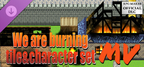 RPG Maker MV - We are burning tile and character set header image