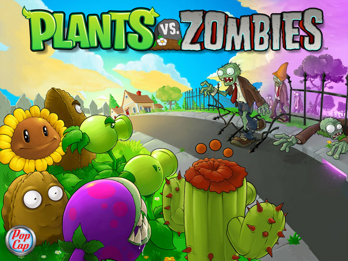 Zombie plant vs Plants vs
