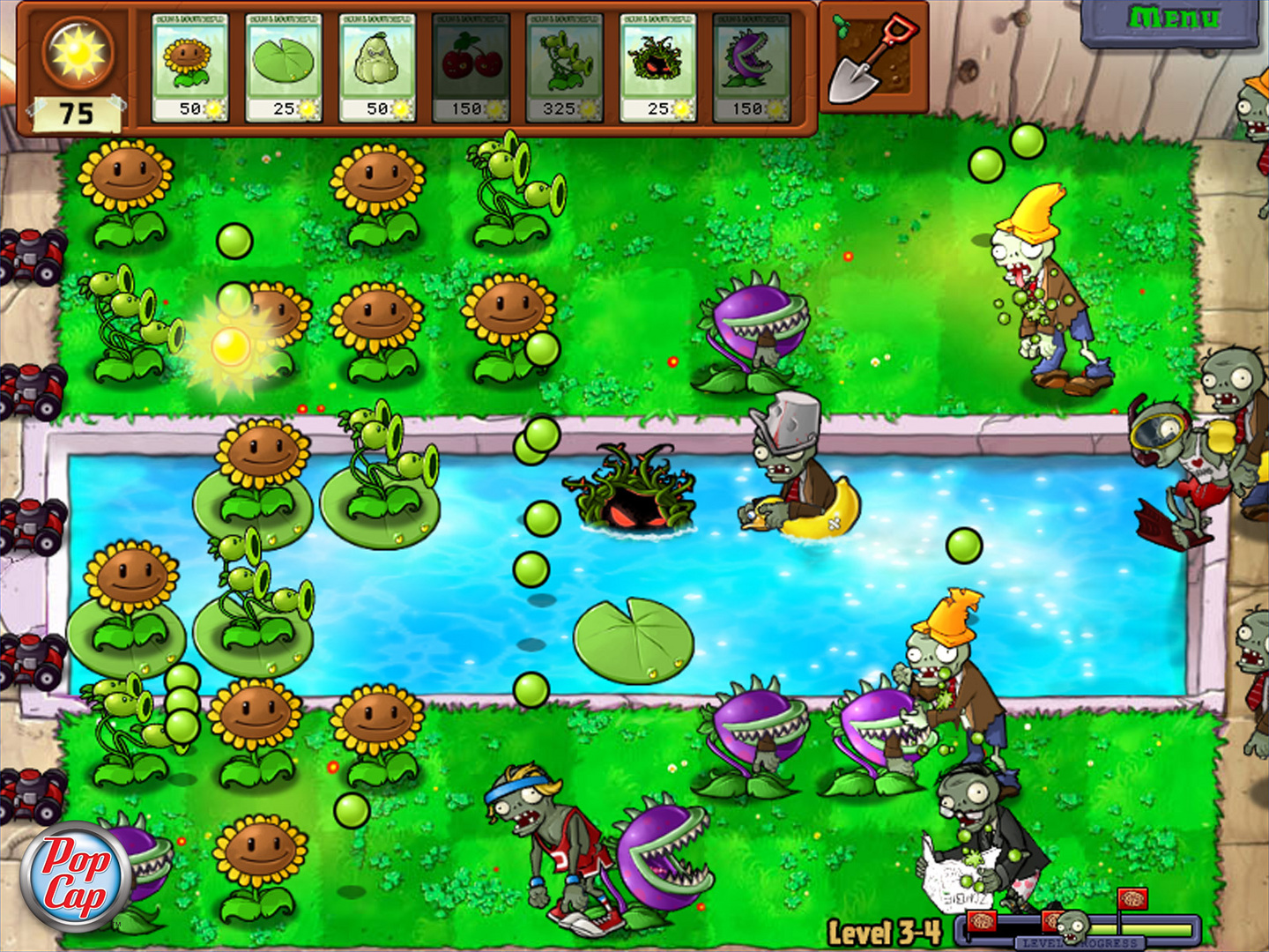 Old Version] Plants Vs. Zombies 2 Mod Pak - Suruival Roof (Hard