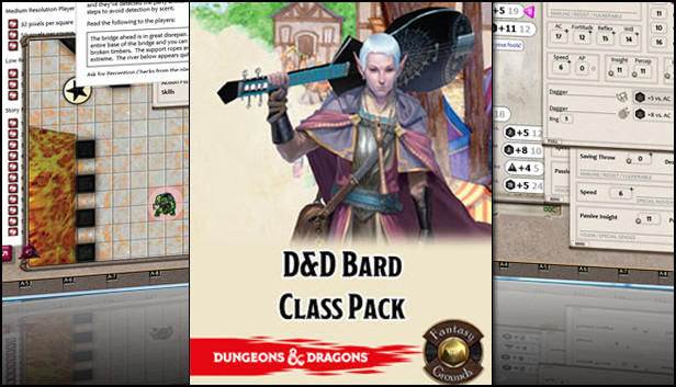 Fantasy Grounds - D&D Bard Class Pack Steam capsule image