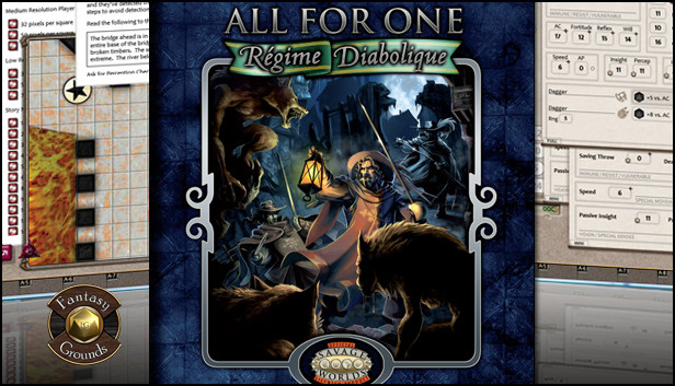 Fantasy Grounds - Savage Worlds Setting: All for One - Regime Diabolique Steam capsule image