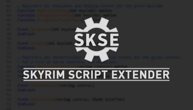 Skyrim Extender (SKSE) on Steam