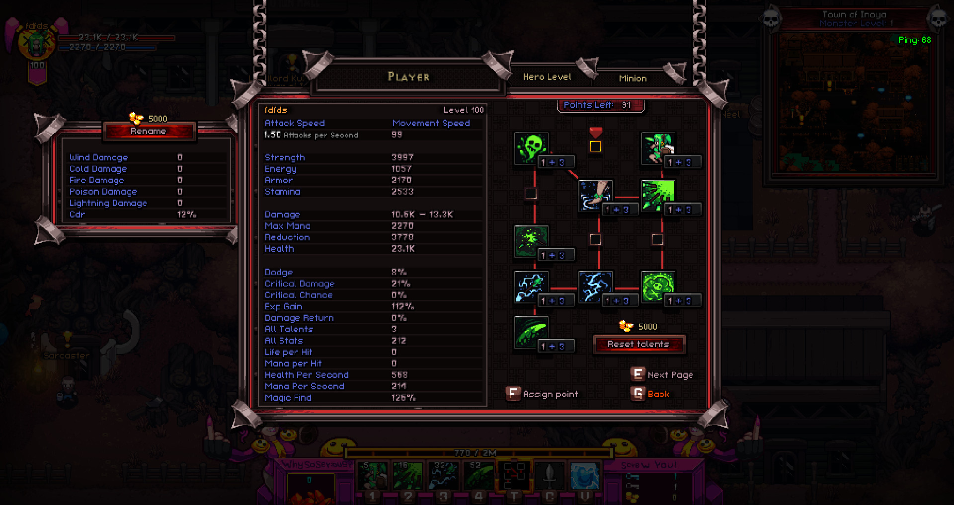Hero Siege - Amazon (Class) · Class - Amazon · AppID