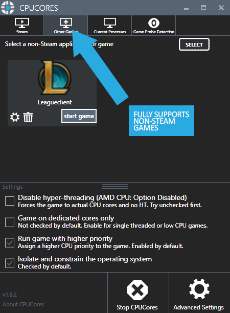 Steam 上的CPUCores :: Maximize Your FPS
