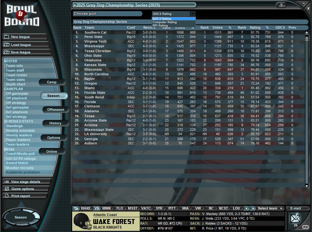 Bowl Bound College Football on Steam