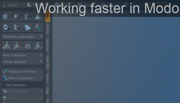 Working Faster in Modo Steam capsule image