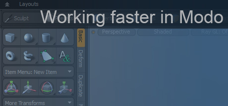 Working Faster in Modo header image