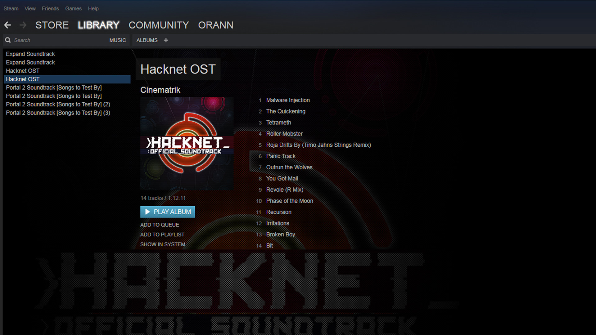 Steam Hacknet Official Soundtrack